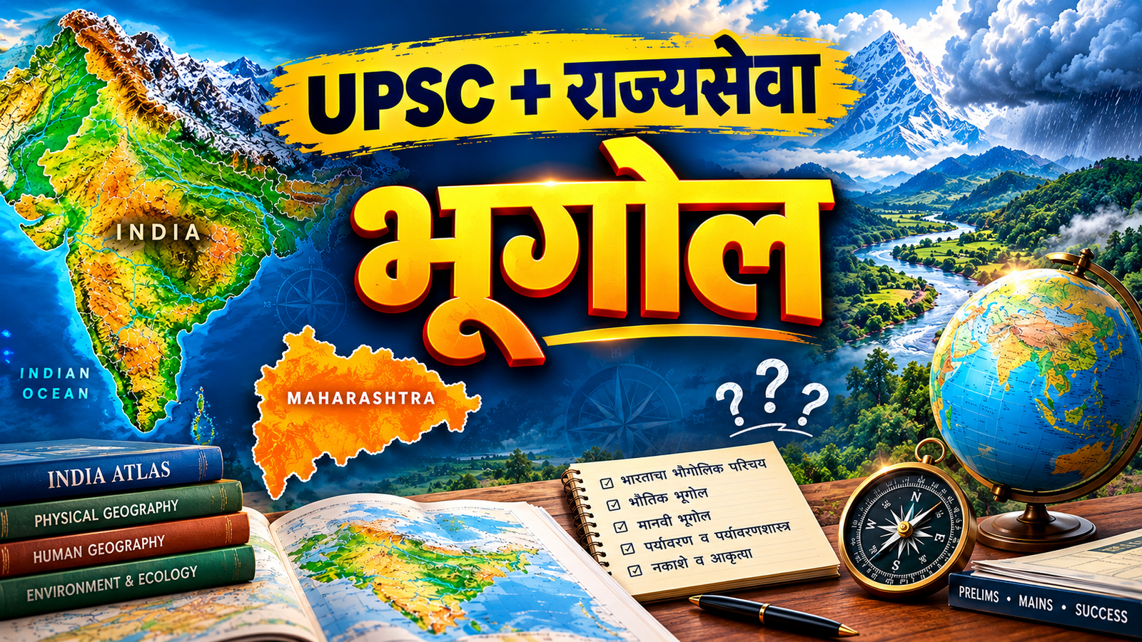 भूगोल राज्यसेवा व UPSC