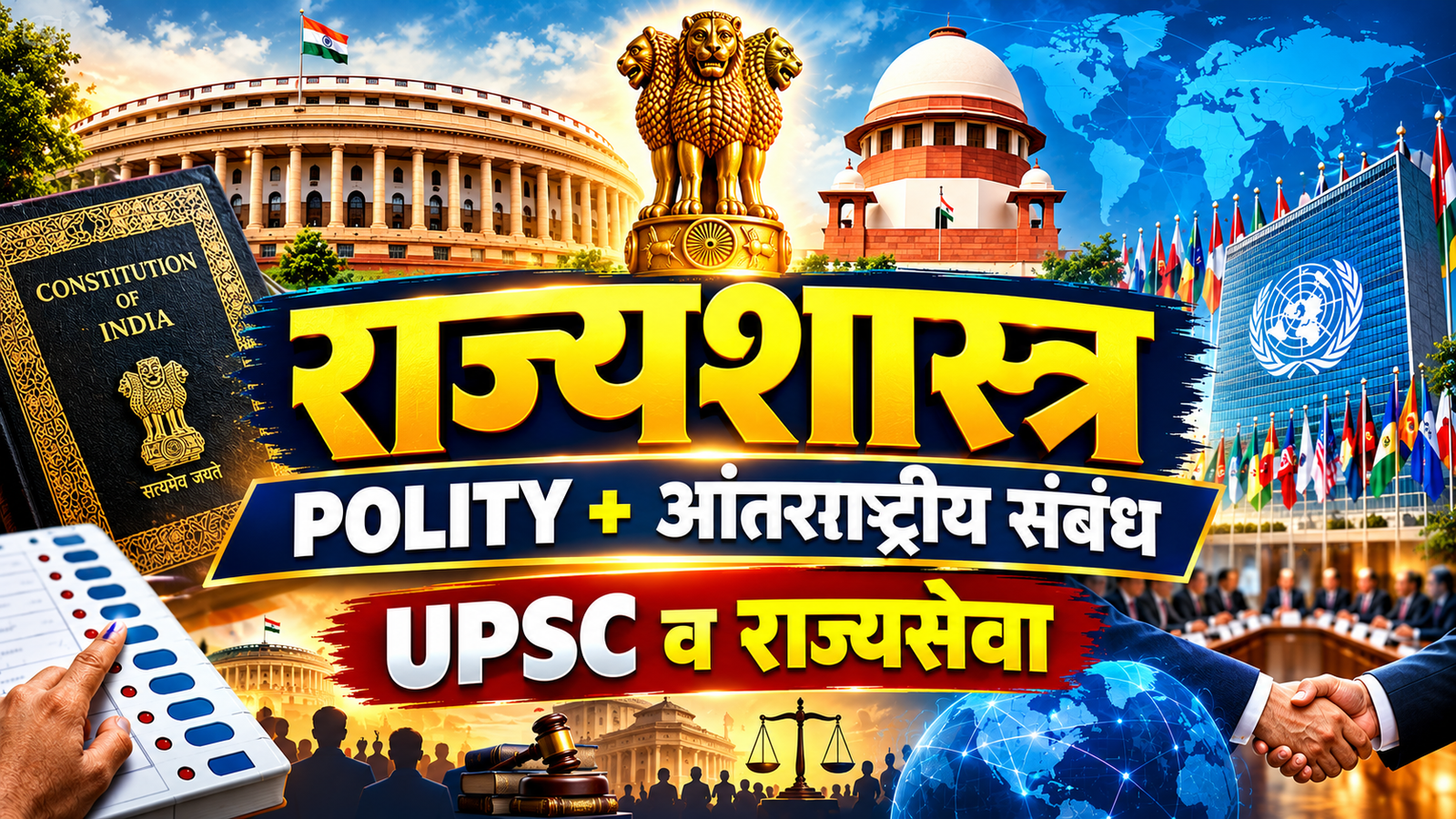 राज्यशास्त्र व पंचायतराज राज्यसेवा व UPSC