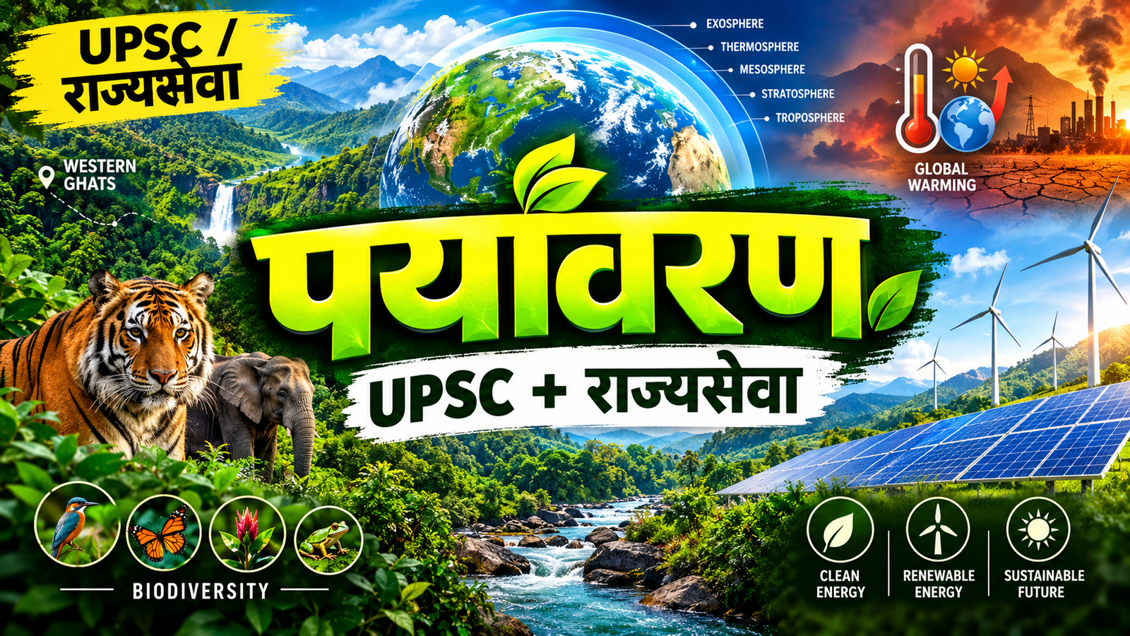 पर्यावरण राज्यसेवा व UPSC