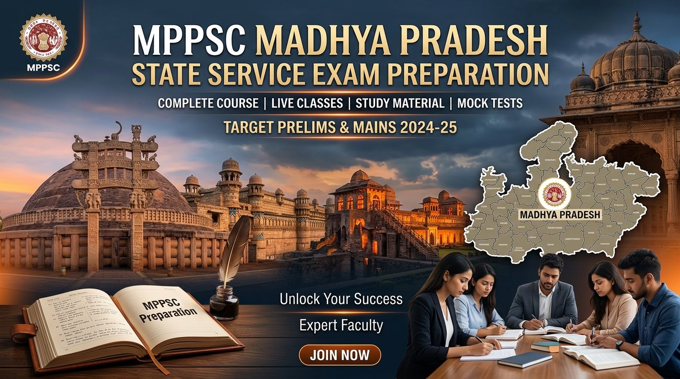 MPPSC 2025-26 Prelims + Mains Special Batch
